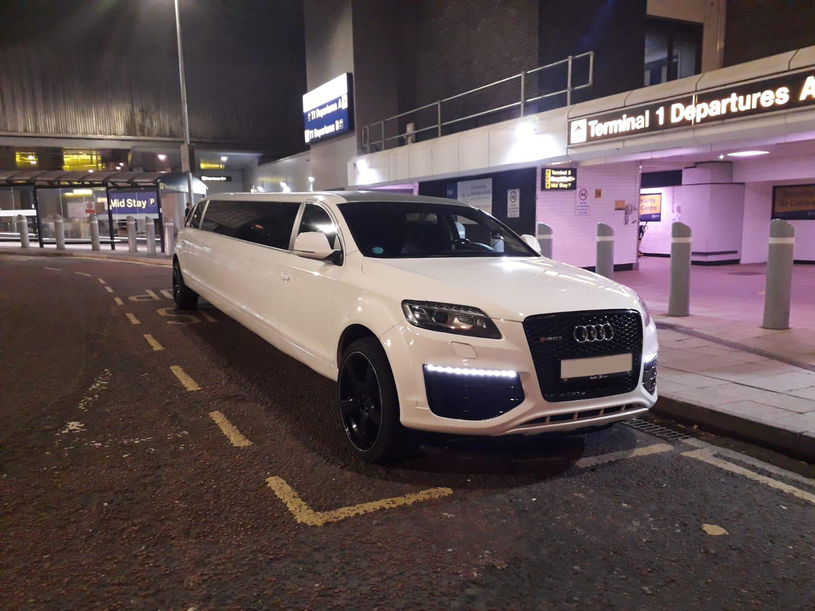 Audi Limousine Hire Front View in London