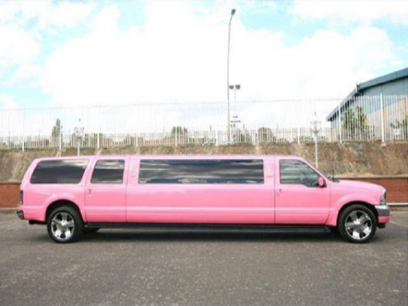 Pink Ford Excursion Limo